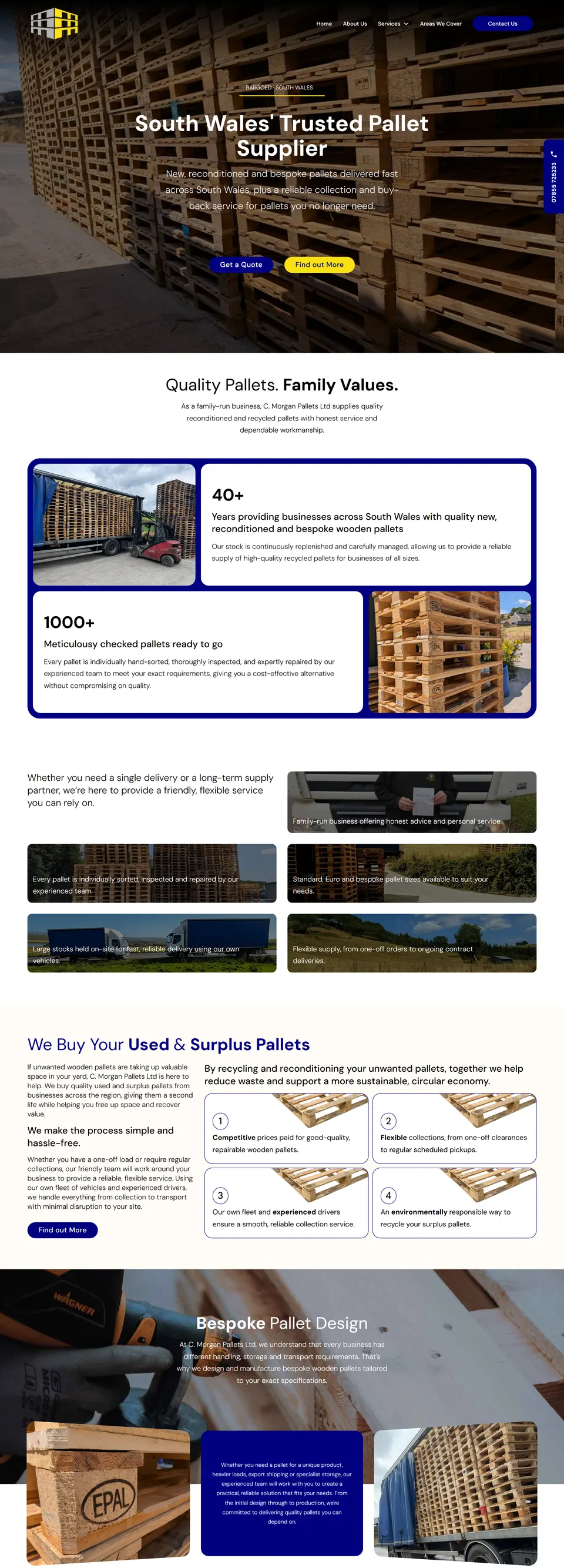 C Morgan Pallets website