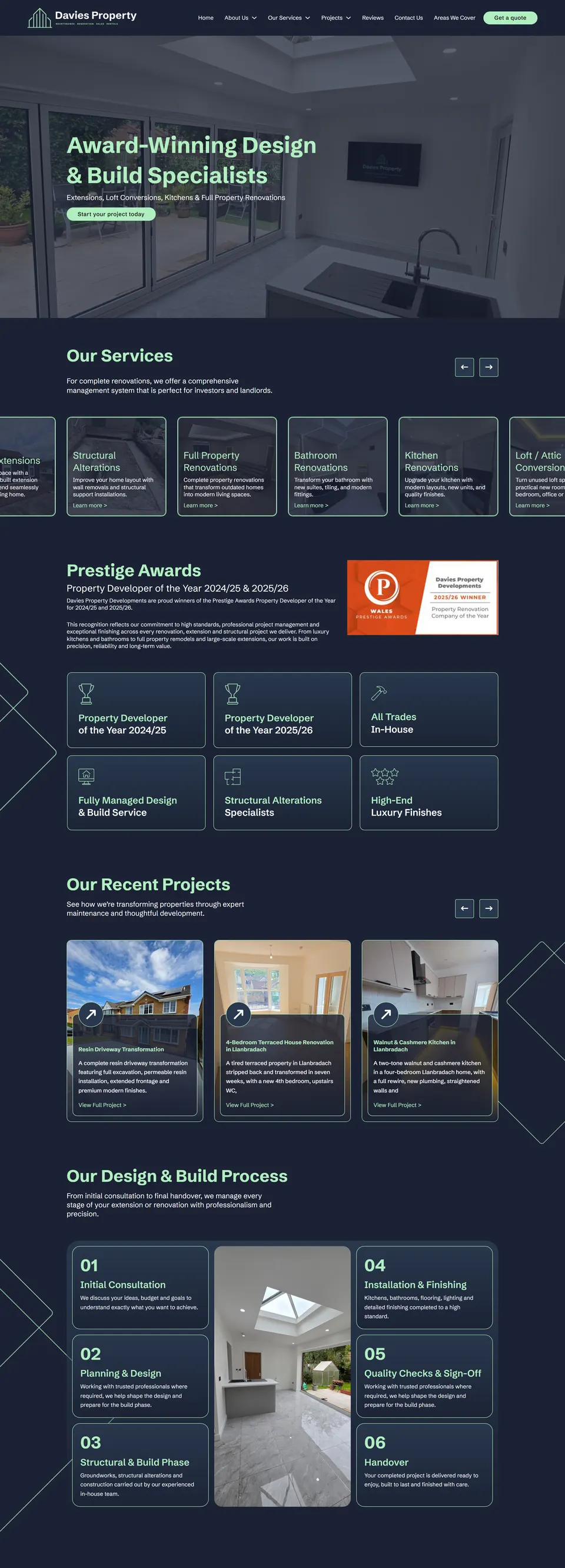 Davies Property Development website