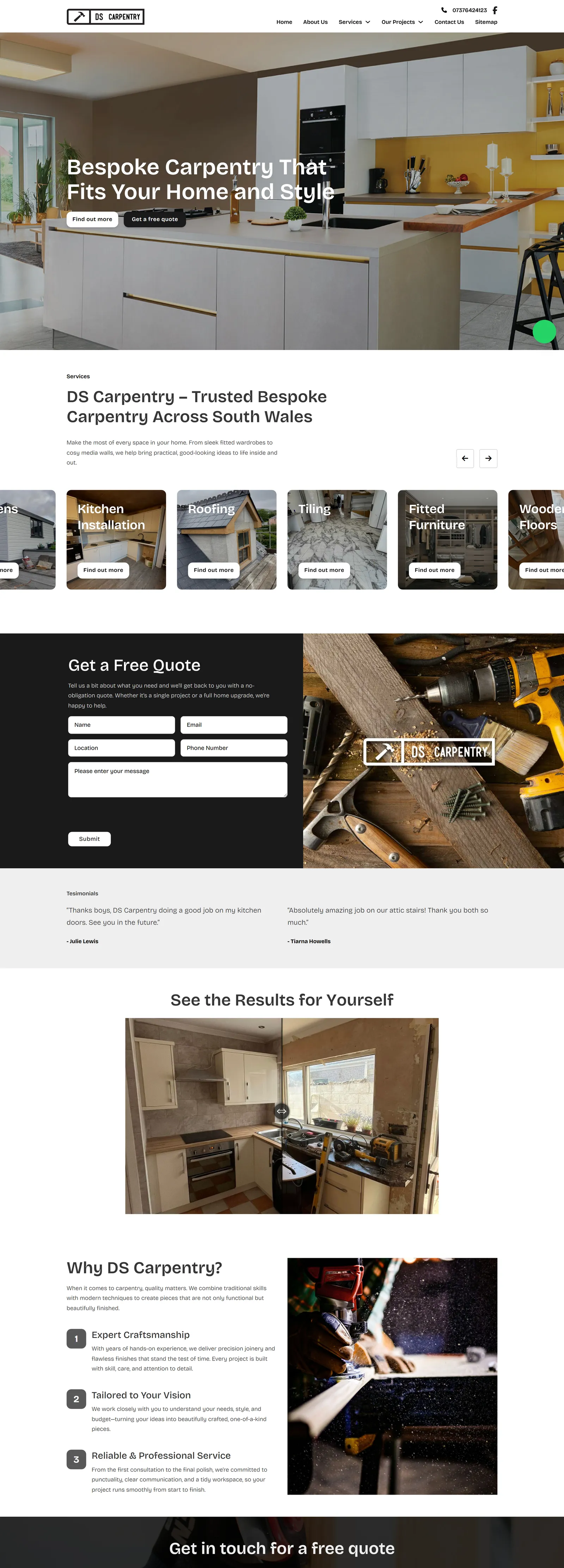 DS Carpentry website on a desktop screen